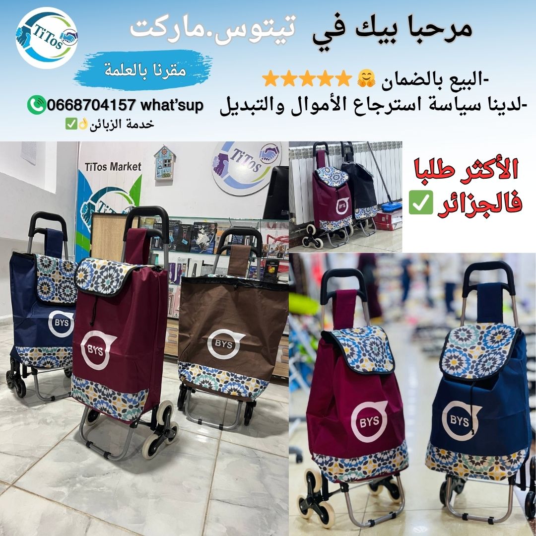 عربة تسوق 6عجلات الأكثر طلبا فالجزائر  - Image 1